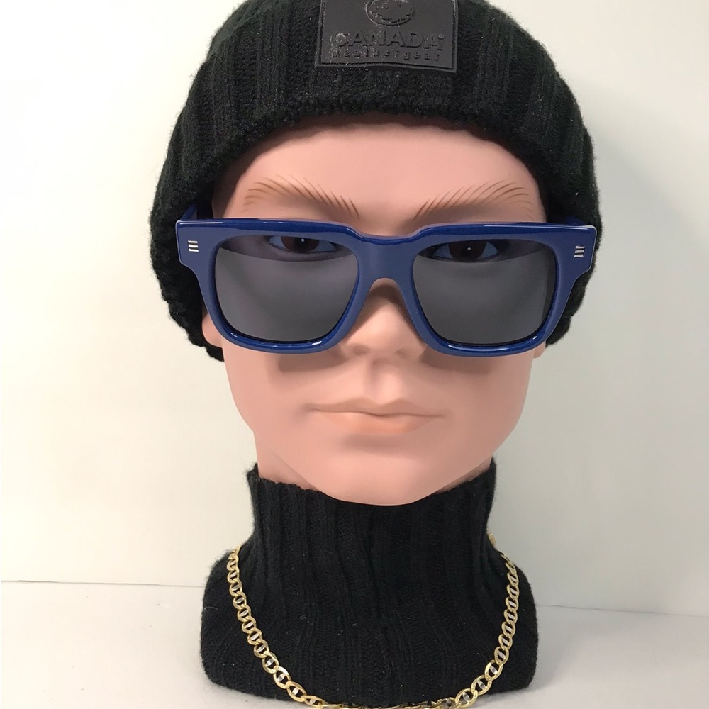 Authentic Burberry Dark Blue Square Men's Sunglasses BE4394 405880 54 - Picture 4 of 15